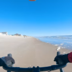riding a bike on antiguan beaches
