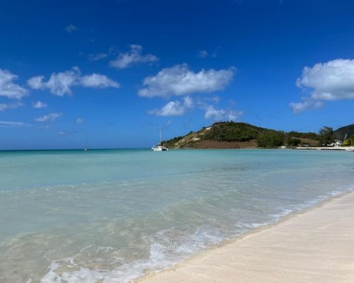 What makes Jolly Harbour a desirable location for property buyers in Antigua and Barbuda?